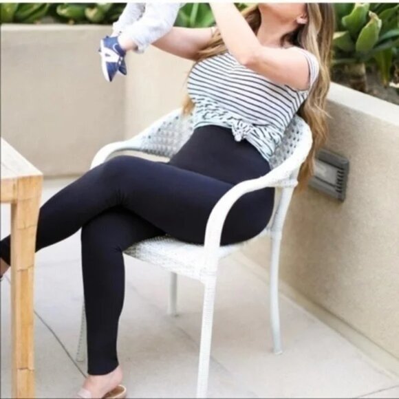 NWOT Belly Bandit Mother Tucker Compression Leggings in Black. Sz: M - Picture 1 of 8